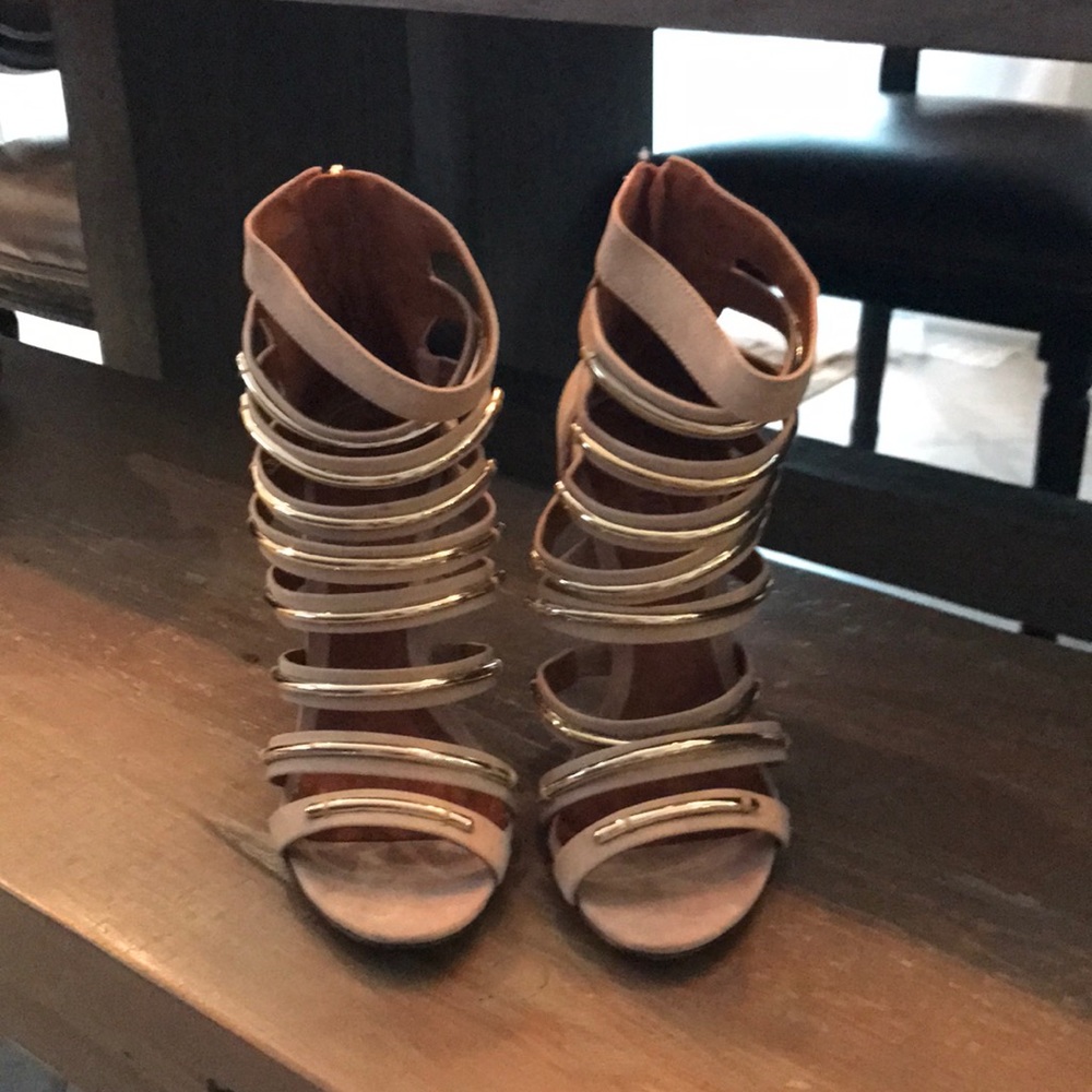 Schutz Nobuck Oyster High Heel